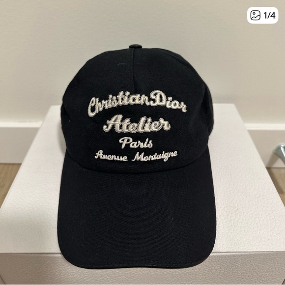 Dior Other - Dior Black Embroidered Cap